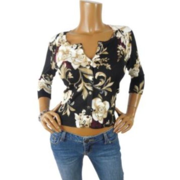 White House Black Market Tops - WHITE HOUSE BLACK MARKET Top XS Cardigan Snaps